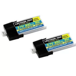 Common Sense RC Lectron Pro 3.7V 300mAh 35C Lipo Battery 2-Pack
