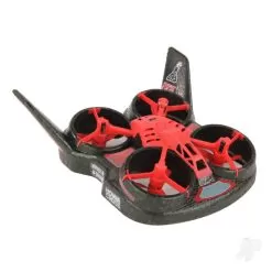Flight Lab Toys FLT HoverCross Red RTF 2-in-1 Quadcopter And Hovercraft FHT1000