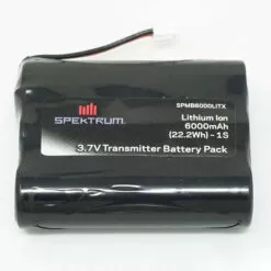Spektrum RC 3.7V 6000mAh 1S Transmitter Battery: IX12/NX6/NX8 Tx Plug (XH-1S)