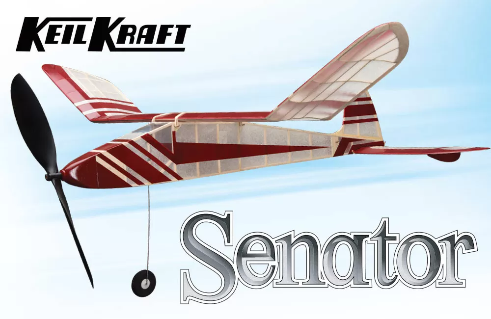 Keil Kraft Senator Kit - 32" Free-Flight Rubber Duration 3 Keil Kraft Senator Kit - 32" Free-Flight Rubber Duration
