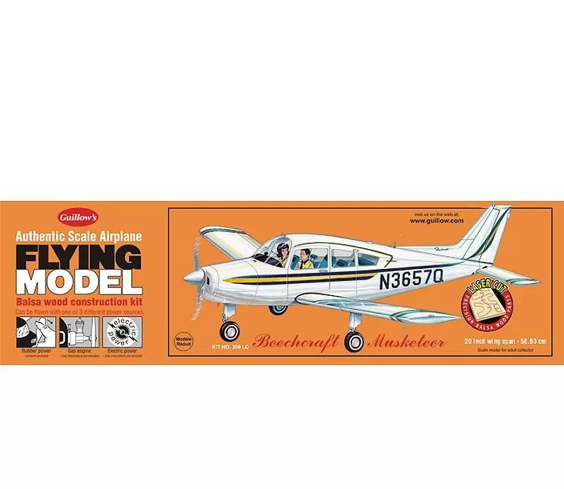 Guillow Musketeer (Laser Cut) GUI308LC 3 Guillow Musketeer (Laser Cut) GUI308LC